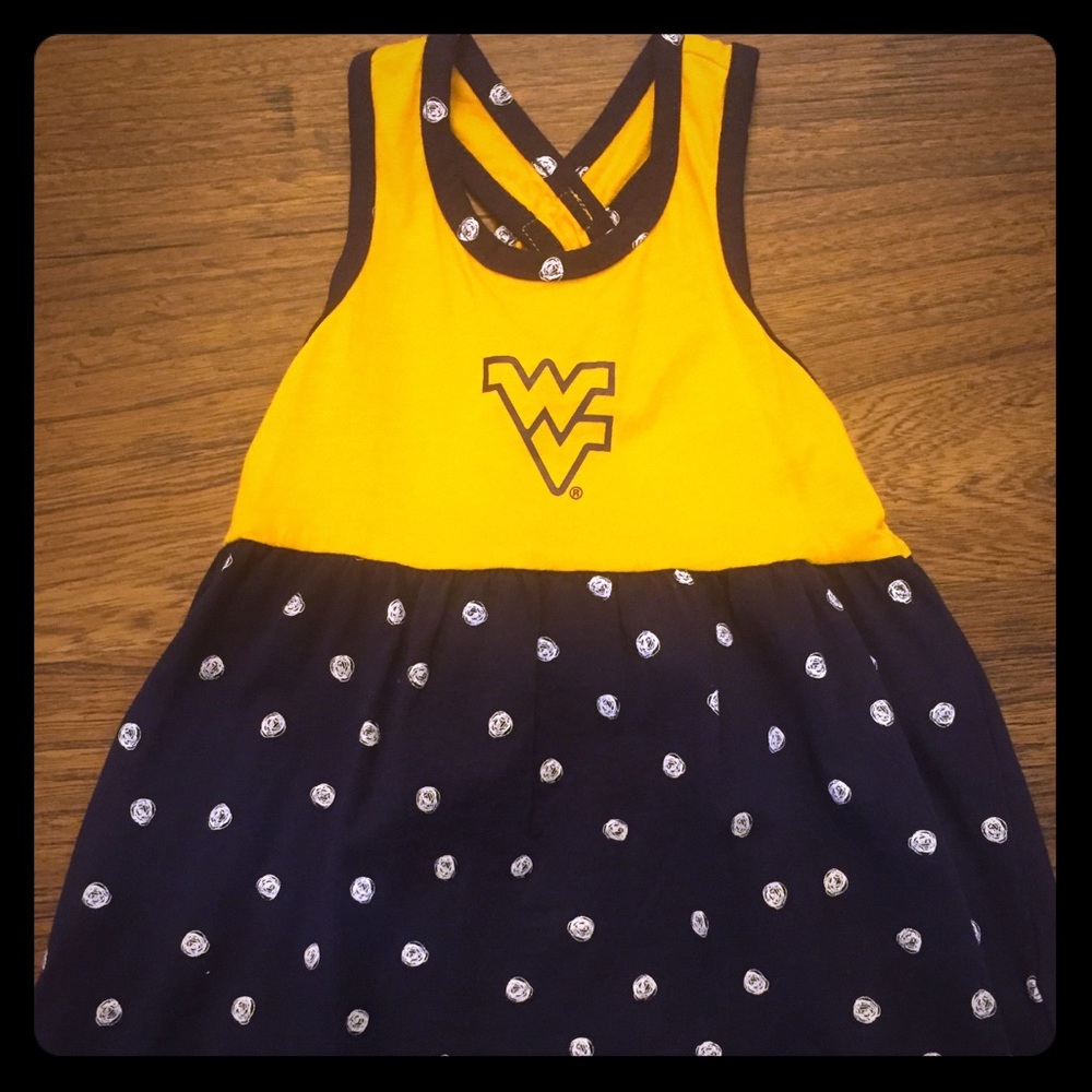 West Virginia University toddler dress